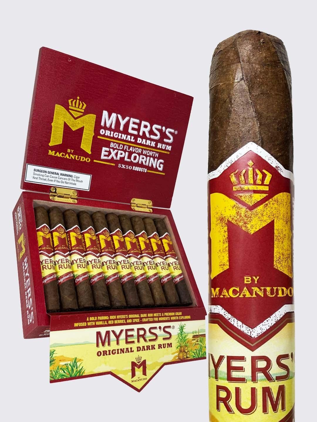M By Macanudo Myer’s Rum Robusto (5×50)