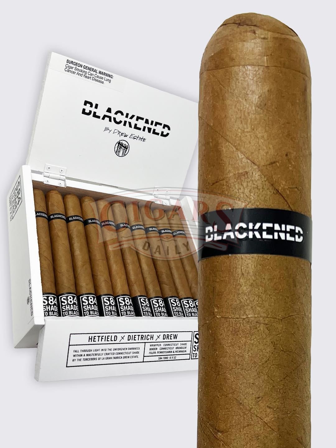 Blackened S84 by Drew Estate Toro (6×52)