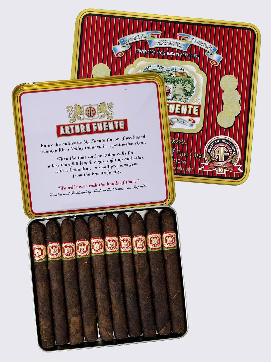Arturo Fuente Cubanitos Maduro Tin of 10 (4.5×32)