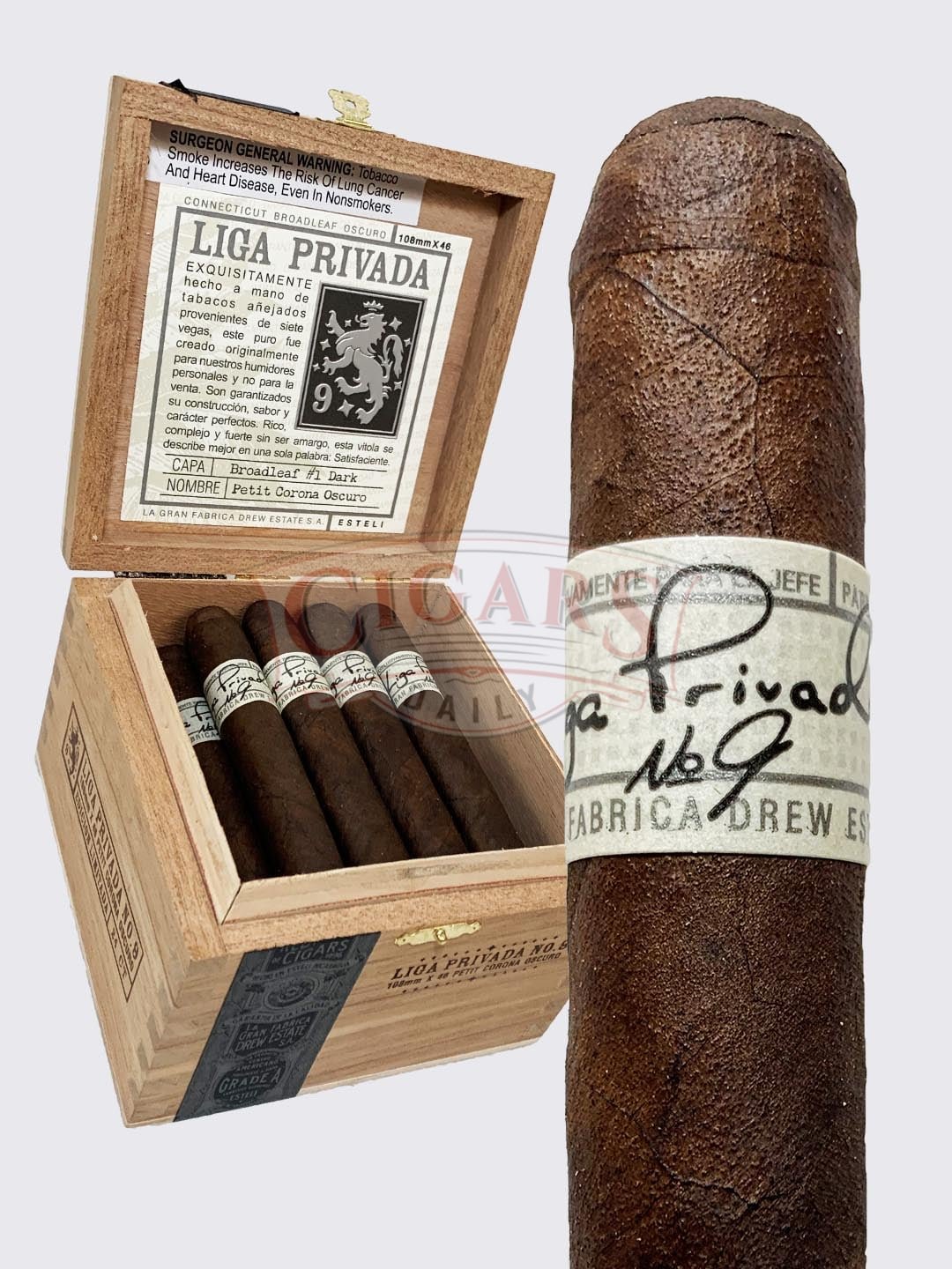 Liga Privada No. 9 Corona Viva Oscuro (6×46)