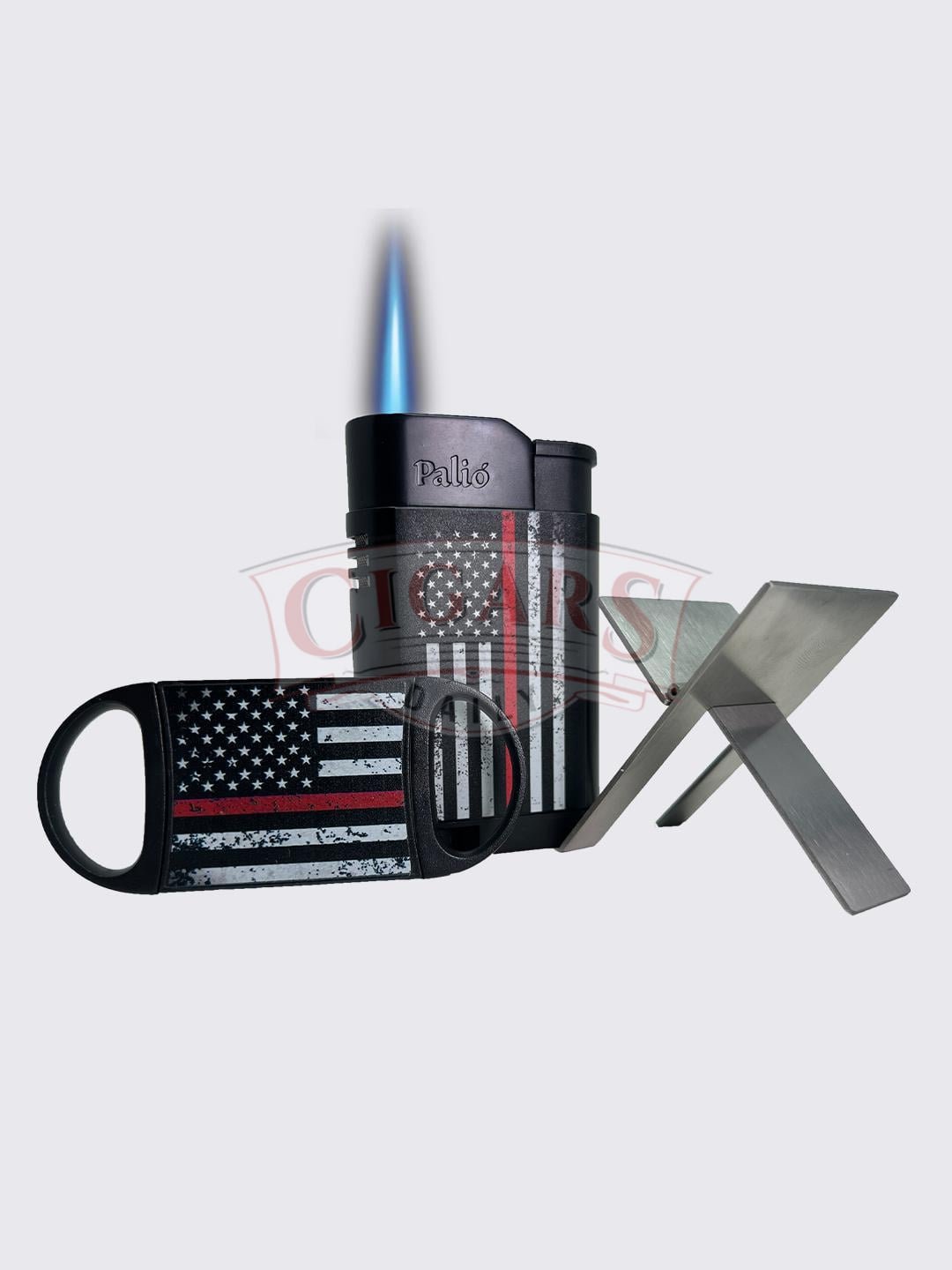 Palio Thin Red Line Cigar Accessory Gift Set