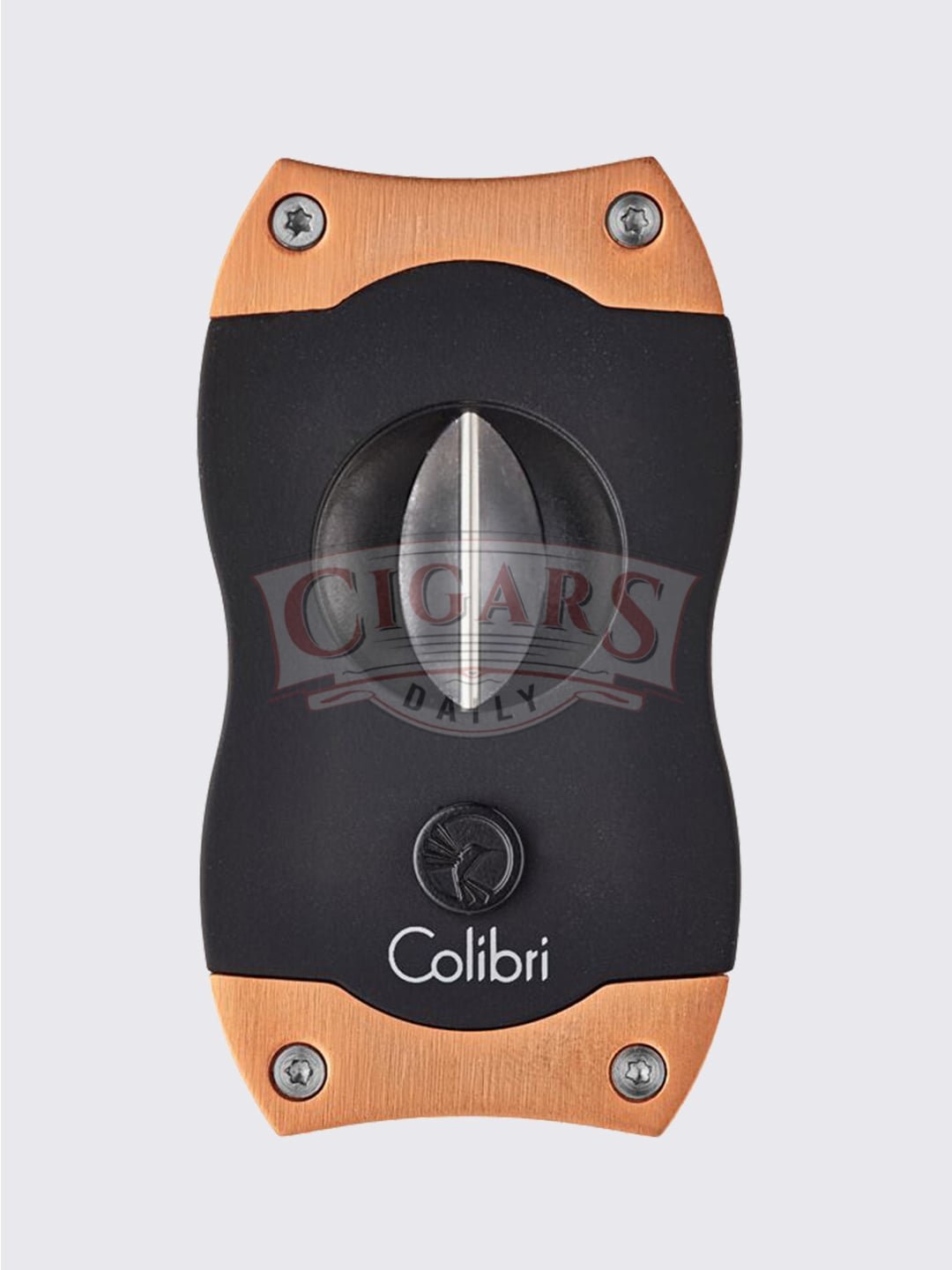 Colibri V-Cut Cigar Cutter Black & Rose Gold